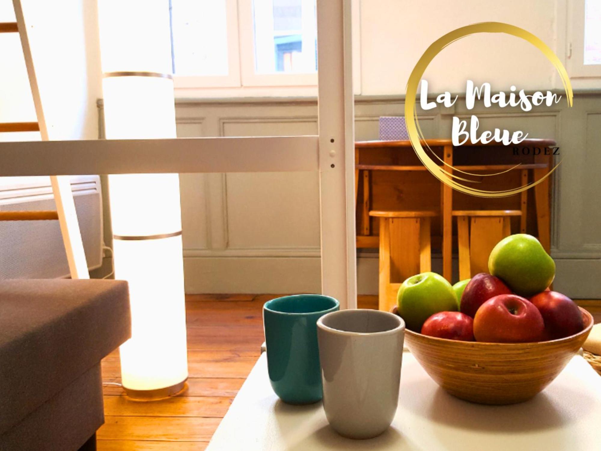 La Maison Bleue, Un Emplacement De Choix A 罗德兹 外观 照片